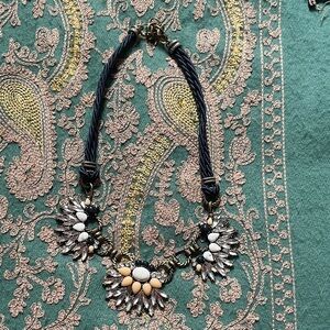 Chloe + Isabel White and Gold Statement Necklace